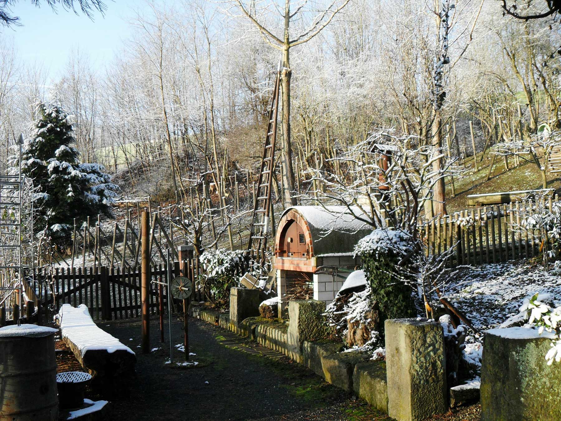 Aufgang zum Gartenofen